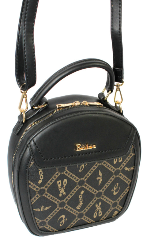 Torebka Damska ESLEE Okrągła Kuferek 8903 CZARNA