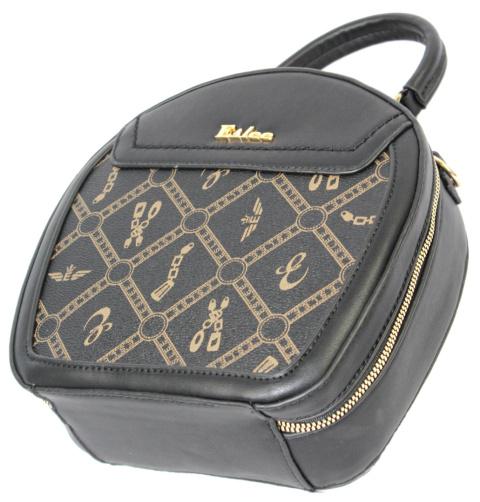 Torebka Damska ESLEE Okrągła Kuferek 8903 CZARNA