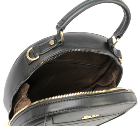 Torebka Damska ESLEE Okrągła Kuferek 8903 CZARNA