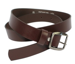 Pasek Damski Skórzany Gładki COMPLEX (PL) 30 mm CIEMNY BRĄZOWY Szerokość Standardowa