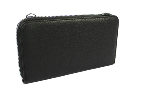 Damski Poziomy Portfel Na Pasku z Funkcją Torebki PolskaGalanteria.pl CZARNY 20 x 11 x 5