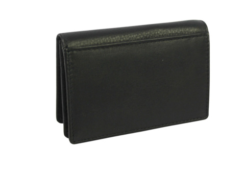 Elegancki Wizytownik Etui Na Karty/Wizytówki ALBATROSS Skóra Naturalna RFID SN 3782 CZARNY 11.5 x 7.5 x 2 [cm]