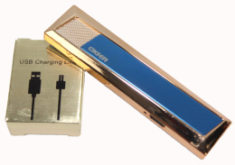 Praktyczna Elektryczna Zapalniczka Plazmowa USB Elegancka Z Kablem Mikro USB 20156 NIEBIESKA