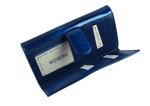 Portfel Damski PATRIZIA Skóra Licowa Długi MAX Z Suwakiem I Dodatkowym Organizerem IT-122 RFID 19,5 x 10 x 3,5 [cm]