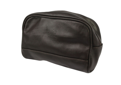 Skórzana Kosmetyczka Prostokątna MAGRE (PL) Skóra Naturalna Licowa Adrian DeLuxe CZEKOLADOWY 24 x 17 x 10 [cm]