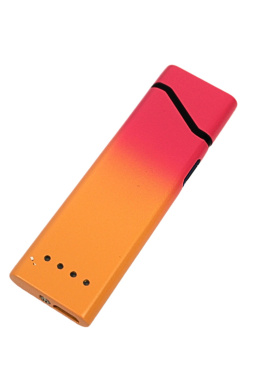Praktyczna Elektryczna Zapalniczka USB Elegancka Z Kablem Mikro USB RÓŻOWO POMARAŃCZOWA