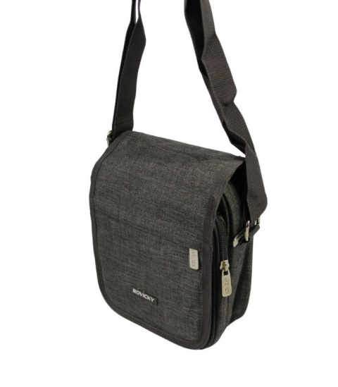 Torba Męska Materiałowa ROVICKY Pionowa Z Klapką R-6524 23 x 18 x 10 [cm]