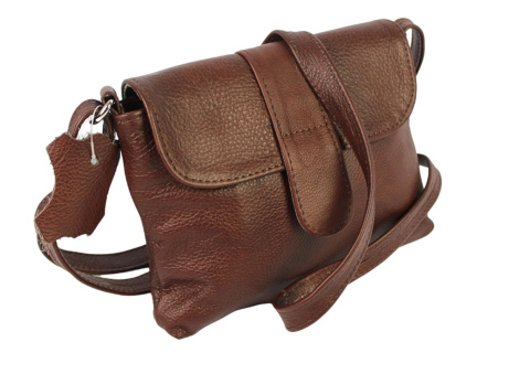 Torebka Skórzana MAGRE (PL) EWA Mała Listonoszka Skóra Naturalna BRĄZOWY