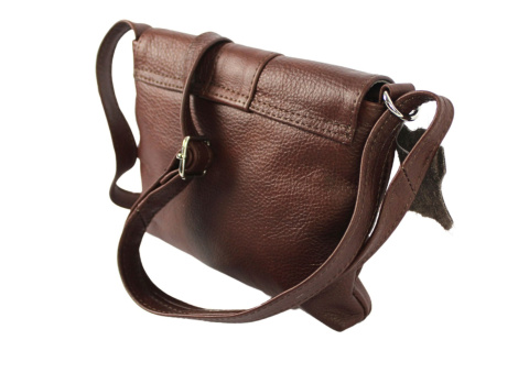 Torebka Skórzana MAGRE (PL) EWA Mała Listonoszka Skóra Naturalna BRĄZOWY