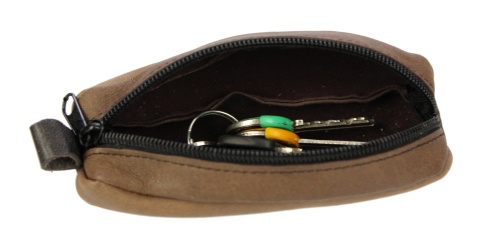 Etui Na Klucze Kluczówka Jeden Zamek POLSKA GALANTERIA (PL) Skóra Naturalna "ETUI DUŻE"XXL 15 x 6 x 3 [cm]