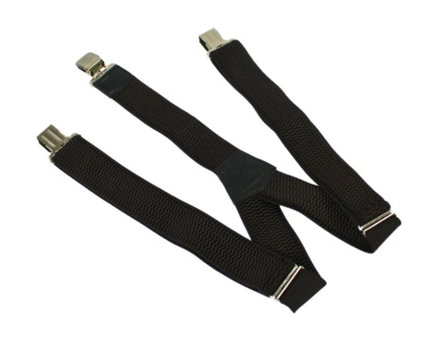 Szelki Do Spodni Polska Galanteria (PL) Z Materiału Regulowane Pojedyncze Typ Y CZEKOLADOWE