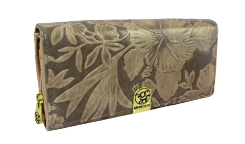 Portfel Damski GREGORIO HL-106 Długi Max Suwak RIFD Skóra Naturalna BEŻOWY 19,5 x 10 x 4 [cm]