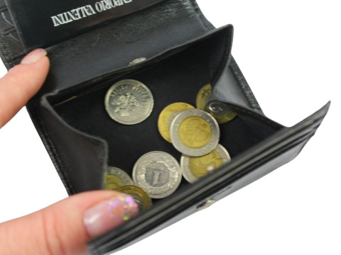 Portfel Uniwersalny KOMIN EMPORIO VALENTINI Skóra Licowa CZARNY 39 146 10 x 8,5 x 2,5 [cm]