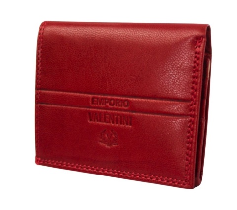Portfel Uniwersalny KOMIN EMPORIO VALENTINI Skóra Licowa CZERWONY 39 146 10 x 8,5 x 2,5 [cm]