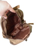 Praktyczny Plecak Materiałowy BAG STREET 2216 BRĄZOWY 35 x 26 x 15 cm
