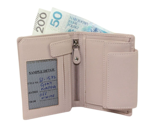 Portfel Damski Skórzany PolskaGalanteria.pl Skóra Licowa SL-1572 14 x 11 x 4 [cm]