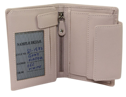 Portfel Damski Skórzany PolskaGalanteria.pl Skóra Licowa SL-1572 14 x 11 x 4 [cm]