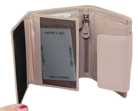 Portfel Damski Skórzany PolskaGalanteria.pl Skóra Licowa SL-1572 14 x 11 x 4 [cm]