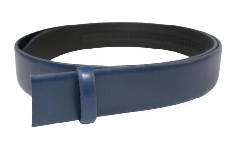 Wizytowy Pasek Skórzany 35 mm BEZ KLAMRY Dla Pełnej Klamry AUTOMAT/ZĄBEK Garnitur KOLOR PAZ35/GRANATOWY