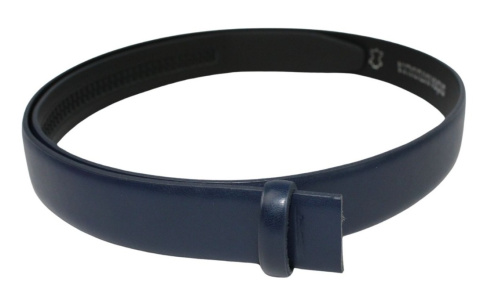 Wizytowy Pasek Skórzany PolskaGalanteria (PL) GRANATOWY 30 mm BEZ KLAMRY Dla Pełnej Klamry AUTOMAT/ZĄBEK Garnitur PAZ30