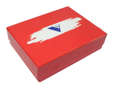 Etui Na Karty Dokumenty Wizytownik Pionowy Skóra Naturalna RIFD VS IN-1092 MARRONE CZASZKA 10,5 x 7,5 x 2,5  [cm]