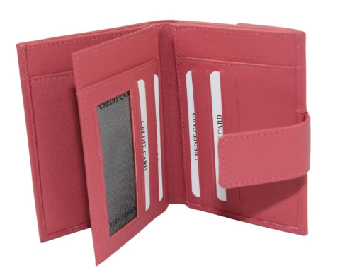 Portfel Damski Skórzany PolskaGalanteria.pl Skóra Licowa SL-1574 14 x 11 x 4 [cm]