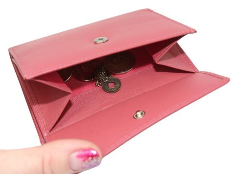 Portfel Damski Skórzany PolskaGalanteria.pl Skóra Licowa SL-1574 14 x 11 x 4 [cm]