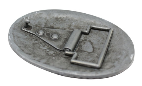 Klamra Bezniklowa Do Paska Sprzączka Pełna Blaszka Z Bolczykiem 40 mm Metalowa Solidna KBOL40/84 "WZÓR ANTYCZNY"