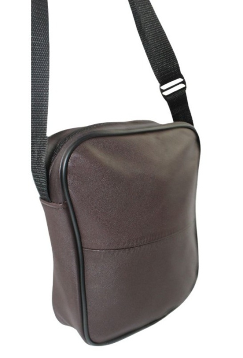 Skórzana Torba Męska JAKUB Skóra Naturalna Antoszczyk (PL) CZEKOLADOWY 21 x 17 x 5 [cm]