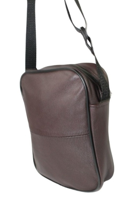 Skórzana Torba Męska JAKUB Skóra Naturalna Antoszczyk (PL) CZEKOLADOWY 21 x 17 x 5 [cm]