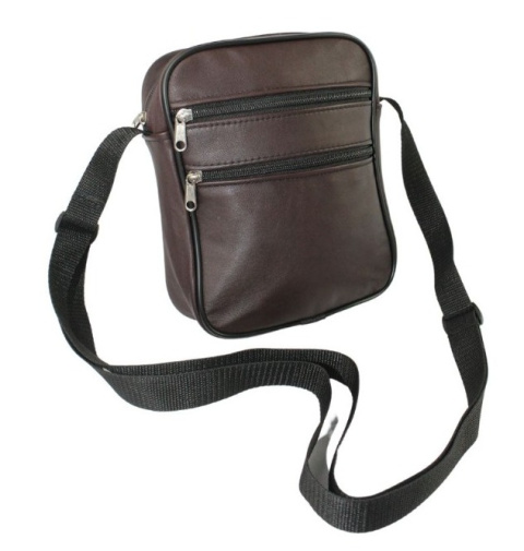 Skórzana Torba Męska JAKUB Skóra Naturalna Antoszczyk (PL) CZEKOLADOWY 21 x 17 x 5 [cm]