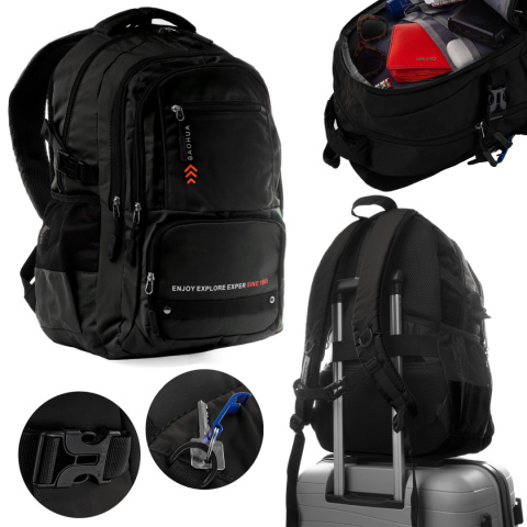 Wytrzymały Plecak Podróżny RGL PL07 GRAFITOWY 45 x 35 x 15 [cm]