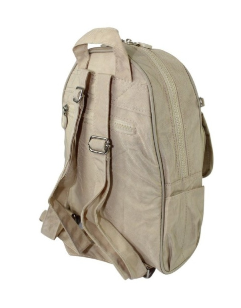 Praktyczny Plecak Materiałowy BAG STREET 2229 ECRU 30 x 25 x 6,5 [cm]