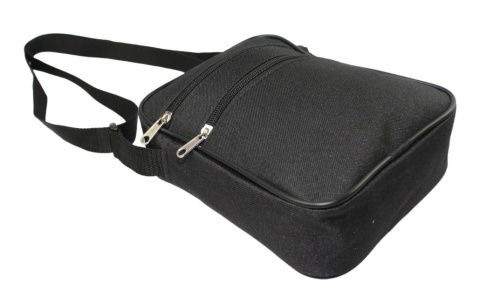 Torba Męska Średnia Pionowa Materiał Czarna Antoszczyk (PL) 21 x 17 x 5 [cm]