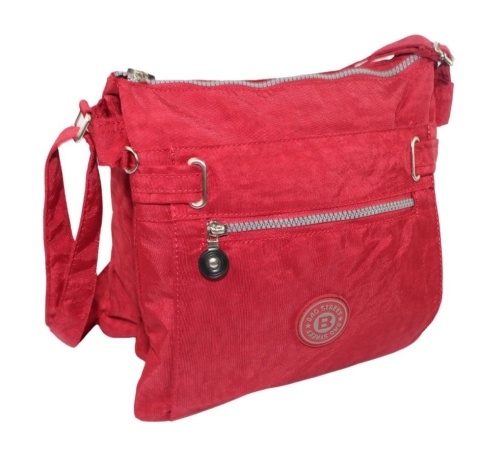 Stylowa Lekka Torba Średnia Wodoodporny Lekki Materiał Kresz Na Ramię Bag Street NR 2226 BORDOWY