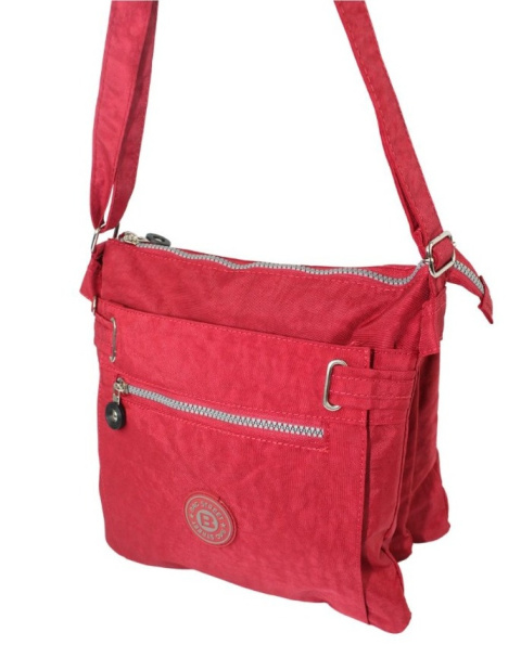 Stylowa Lekka Torba Średnia Wodoodporny Lekki Materiał Kresz Na Ramię Bag Street NR 2226 BORDOWY