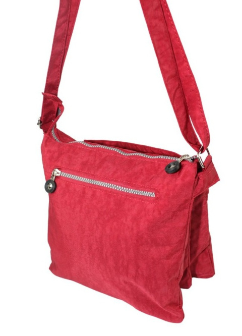 Stylowa Lekka Torba Średnia Wodoodporny Lekki Materiał Kresz Na Ramię Bag Street NR 2226 BORDOWY