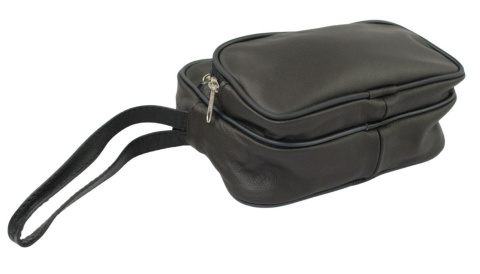 Saszetka Męska Skórzana Średnia MAGRE (PL) ADAM BIS I CZEKOLADOWY Skóra Naturalna 21 x 13,5 x 7,5 [cm]