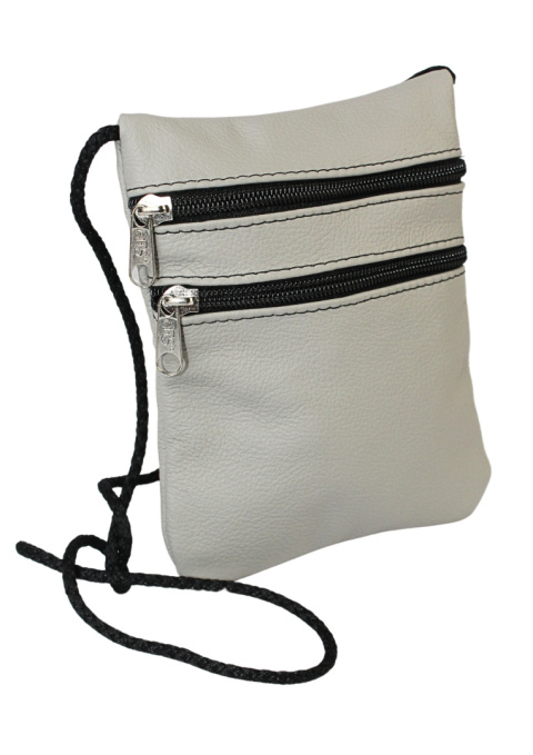 Średnia Paszportówka Na Szyję Ze Skóry Naturalnej 2 Zamki MAGRE (PL) 16.5 x 13 x 1 [cm]