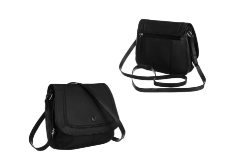 Stylowa Listonoszka Ze Skóry Naturalnej PETERSON TOR-251A-SNC 8803 CZARNA 22 x 18 x 5 [cm]