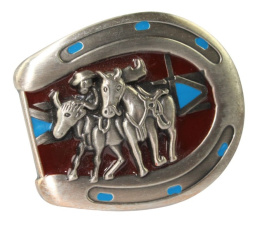 Klamra Do Paska Sprzączka Pełna Blaszka Z Bolczykiem 40 mm Metalowa Solidna KBOL40/93 WESTERN