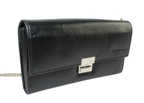Portfel Skórzany Kelnerski Z Zawieszką na Pasek Bag Street 12133B Skóra Licowa Duży Z Suwakiem  19 x 10 x 4 [cm]