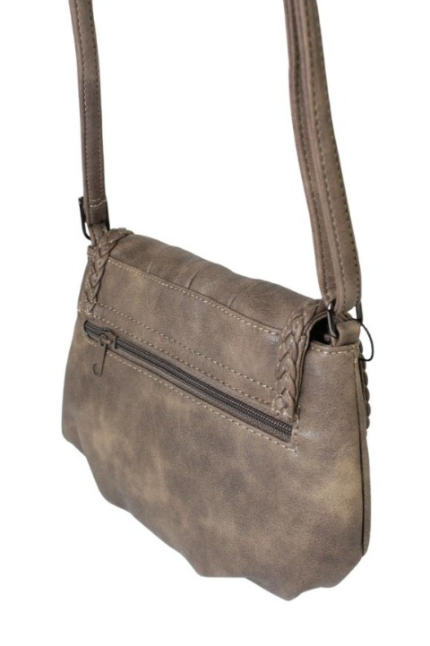 Torebka Ze Skóry Naturalnej Cielęcej Bag Street 3257-2 Listonoszka CZEKOLADOWA 24 x 17 x 7 [cm]