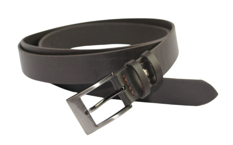 Pasek Skórzany HADA (PL) GŁADKI Skóra Licowa EXTRA 30 mm CZEKOLADOWY XXL NADWYMIAR