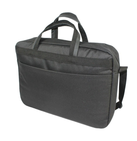 Materiałowa Pozioma Torba Męska Antoszczyk (PL) CZARNA 39 x 28 x 7 [cm]