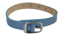 Pasek Damski Skórzany Gładki GRETOS (PL) 20 mm BŁĘKITNY LAKIEROWANY