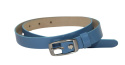 Pasek Damski Skórzany Gładki GRETOS (PL) 20 mm BŁĘKITNY LAKIEROWANY