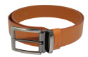 Pasek Skórzany Męski HADA (PL) Gładki Klamra Nowoczesna 40 mm Skóra Naturalna TOFFI