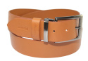 Pasek Skórzany Męski HADA (PL) Gładki Klamra Nowoczesna 40 mm Skóra Naturalna TOFFI
