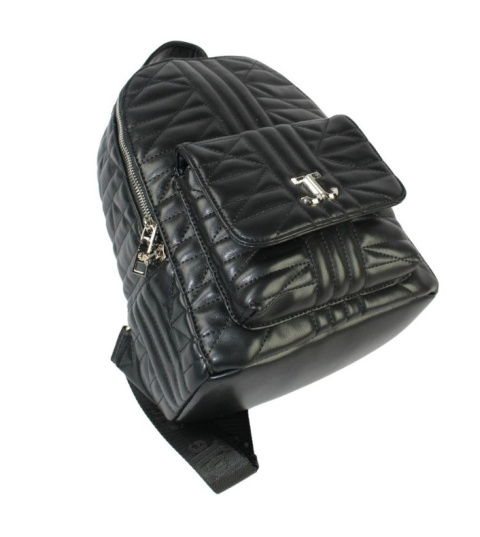 Pikowany Plecaczek Damski Czarny JENIFER JONES 3143 30 x 25 x 26 [cm]